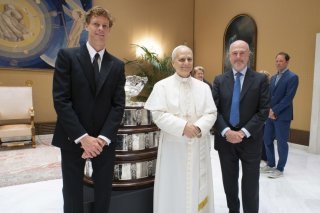 Le pape a reçu Jannik Sinner mercredi au Vatican KEYSTONE/EPA/VATICAN MEDIA